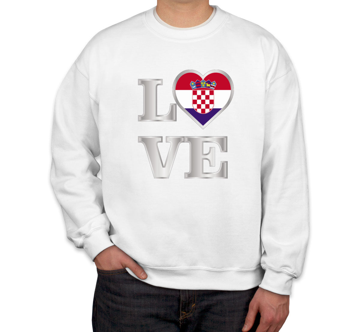 Croatia Love Unisex Sweatshirt