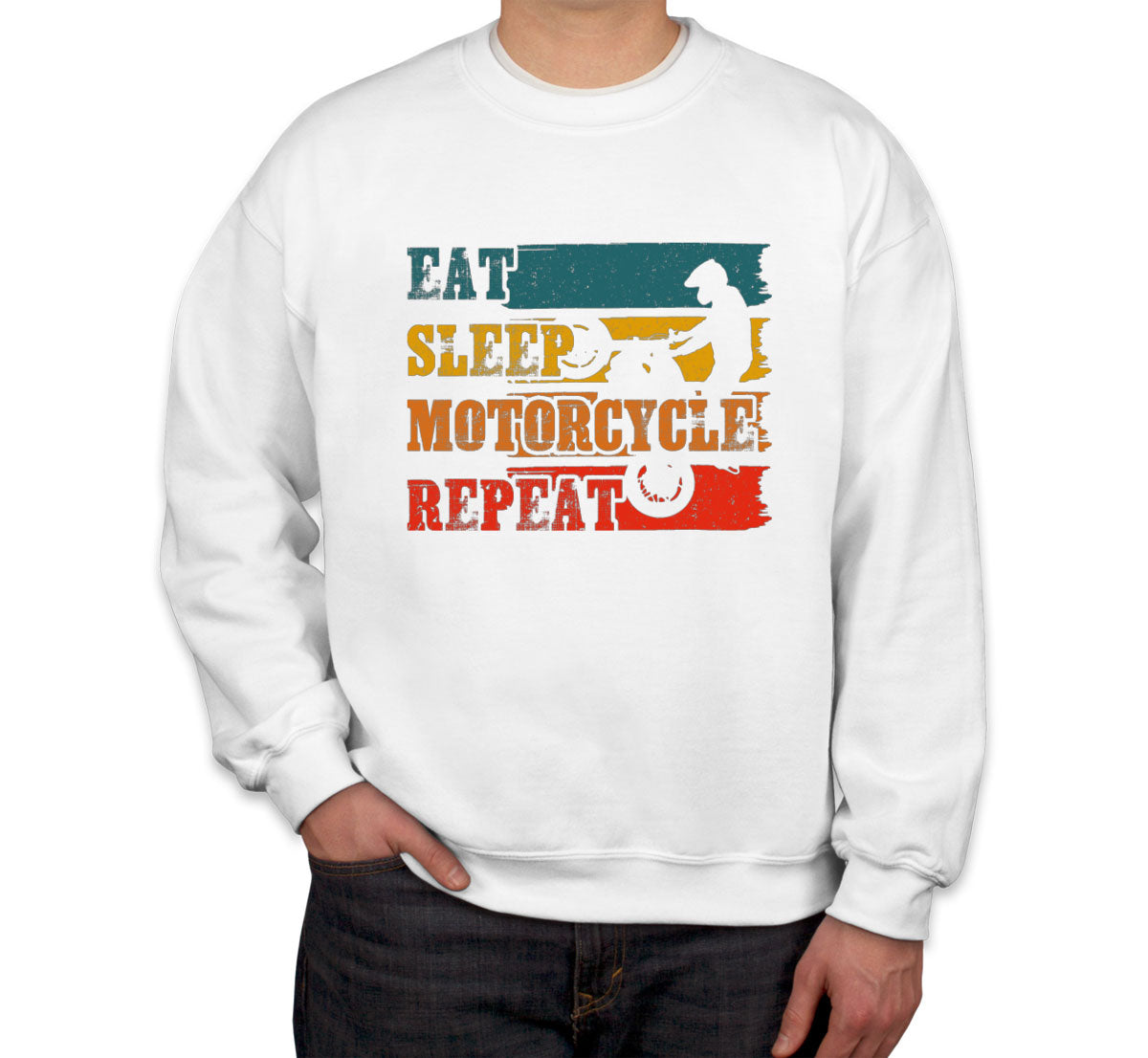 Eat Sleep Motorcycle Repeat Unisex Sweatshirt