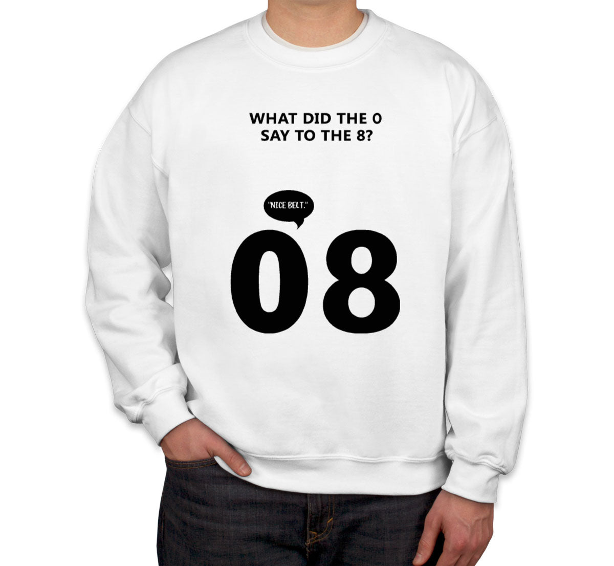 What Did The 0 Say To The 8? Unisex Sweatshirt