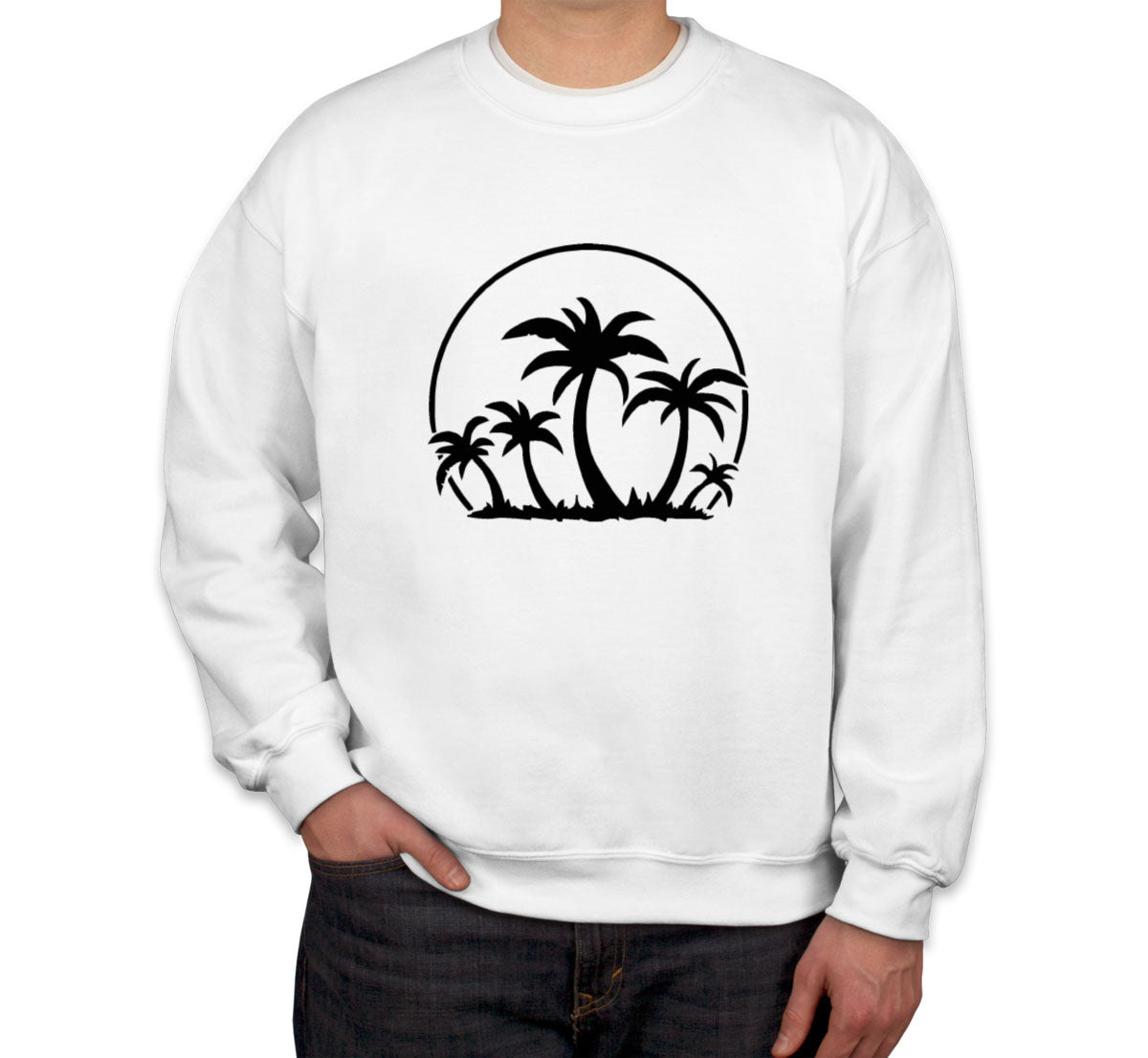 Palm Trees And Sunset Unisex Sweatshirt