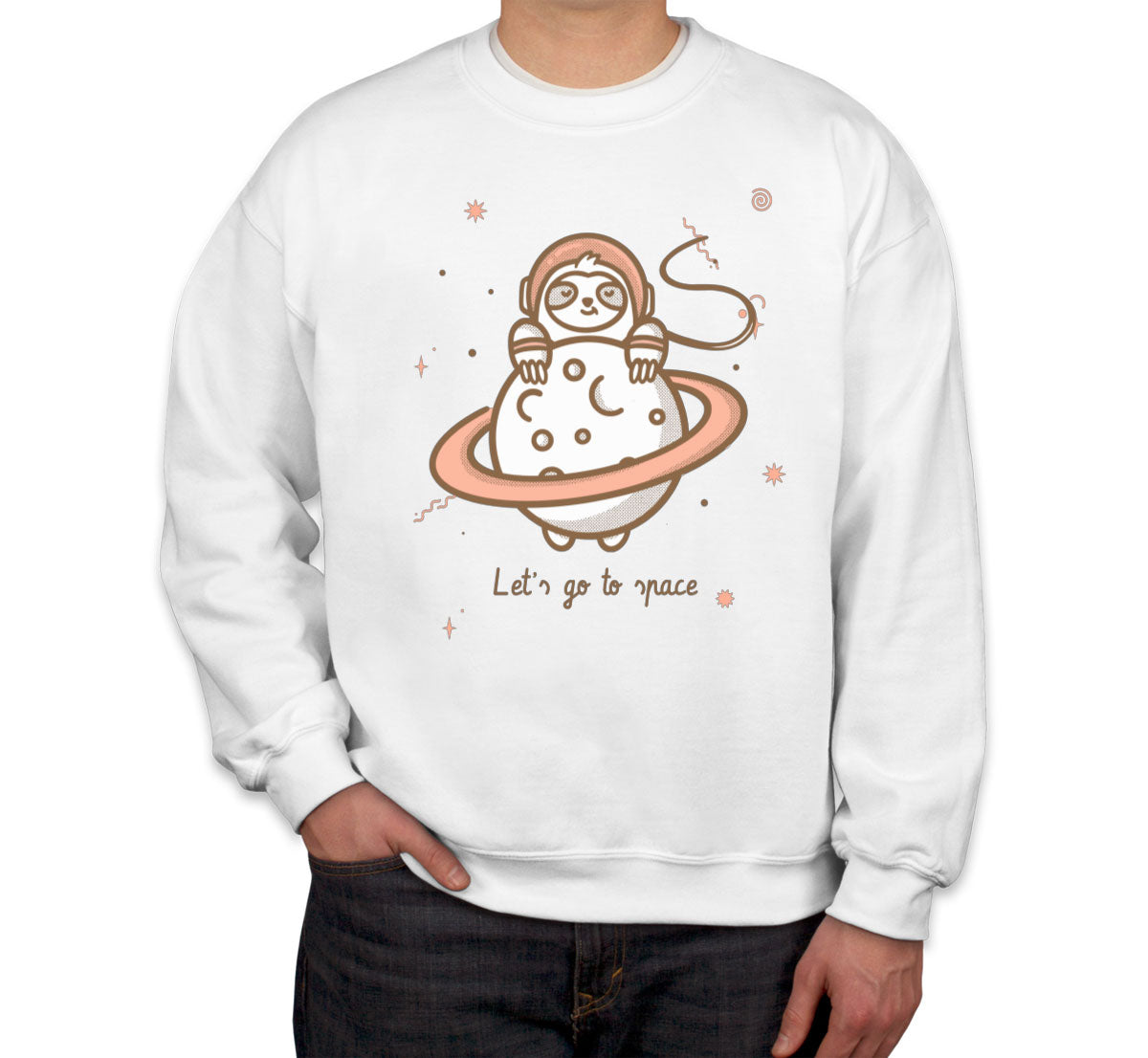 A Sloth In Space Unisex Sweatshirt