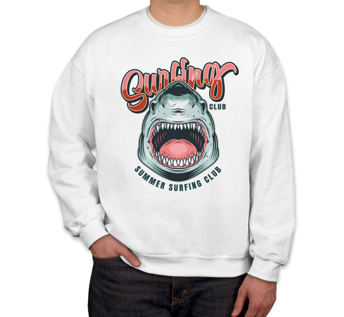 Surfing Club Shark Unisex Sweatshirt