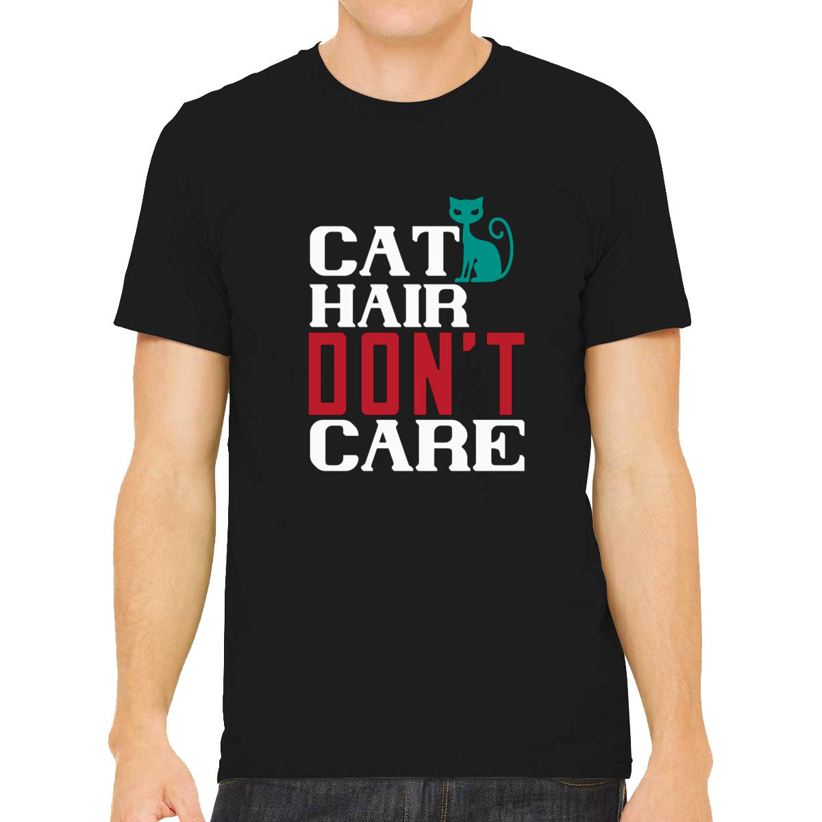 Cat Hair Don't Care Men's T-shirt