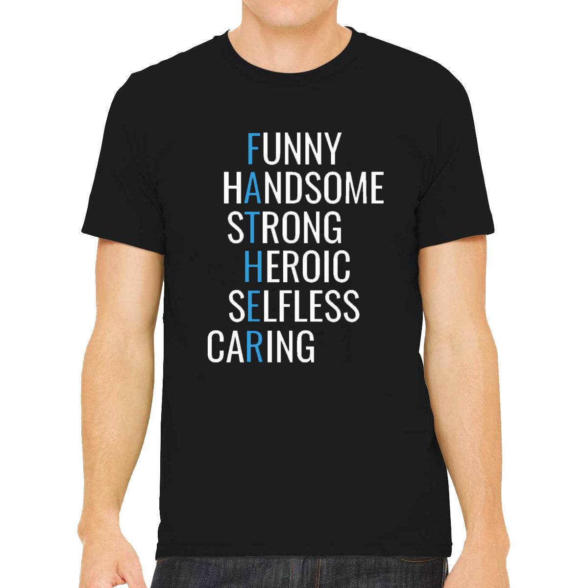 Father Acrostic Poem Men's T-shirt