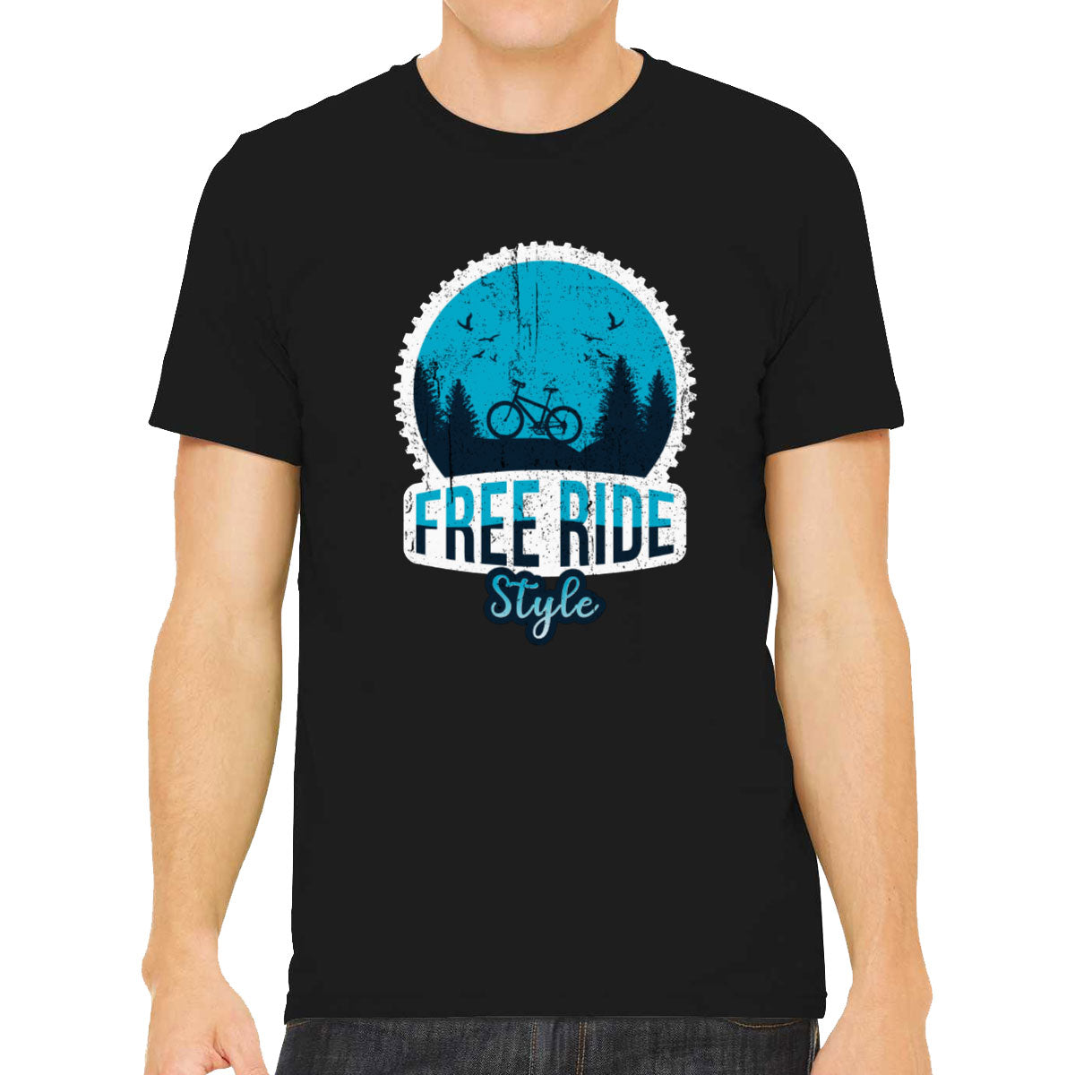 Free Ride Style Bicycle Men's T-shirt