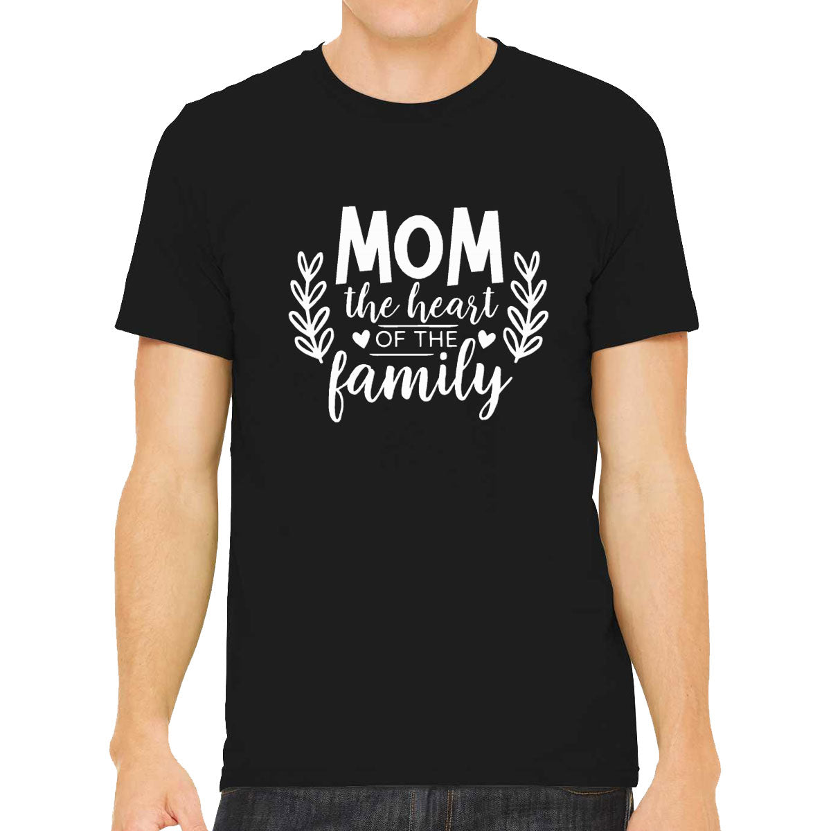 Mom The Heart Of The Family Men's T-shirt