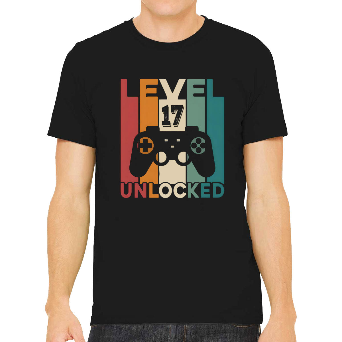 Level 17 Unlocked Gaming Birthday Men's T-shirt