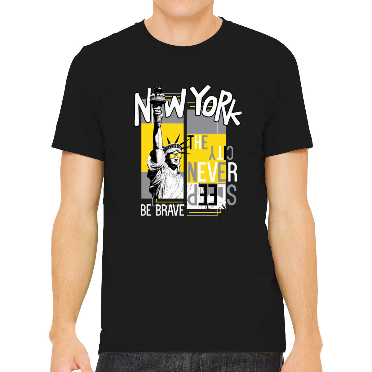 New York The City Never Sleep Men's T-shirt