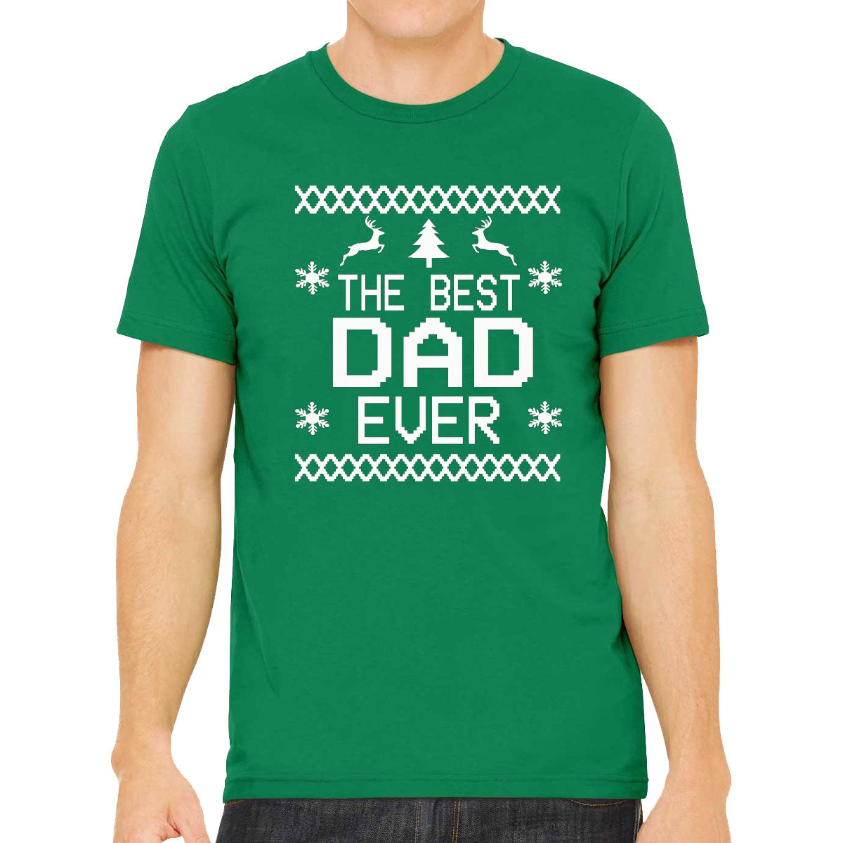 Best Dad Ever Ugly Christmas Design Men's T-shirt