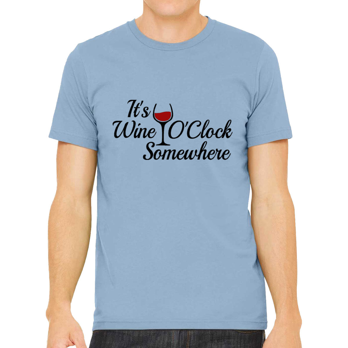 It's Wine O'Clock Somewhere Men's T-shirt