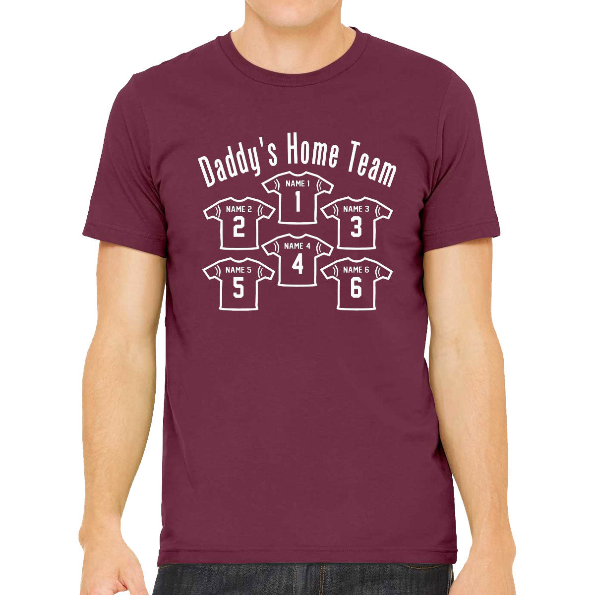 Daddy's Home Team Custom 6 Names Men's T-shirt