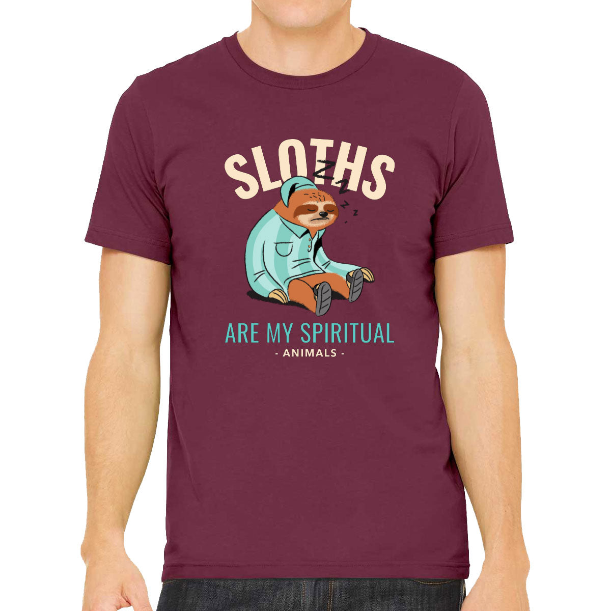 Sloths Are My Spiritual Animals Men's T-shirt