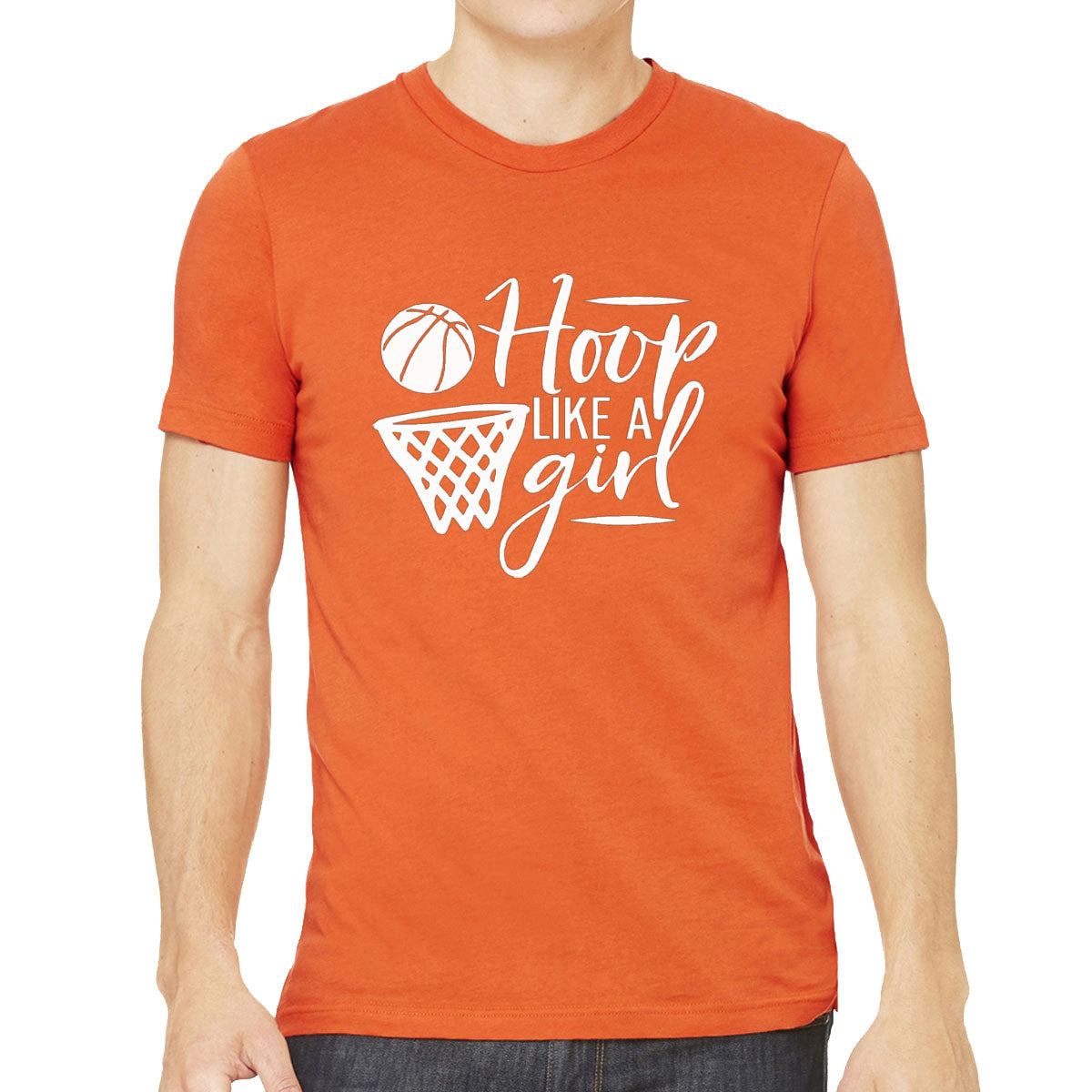 Hoop Like A Girl Basketball Men's T-shirt