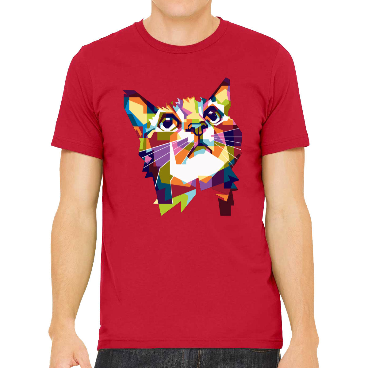 Colorful Cat Men's T-shirt