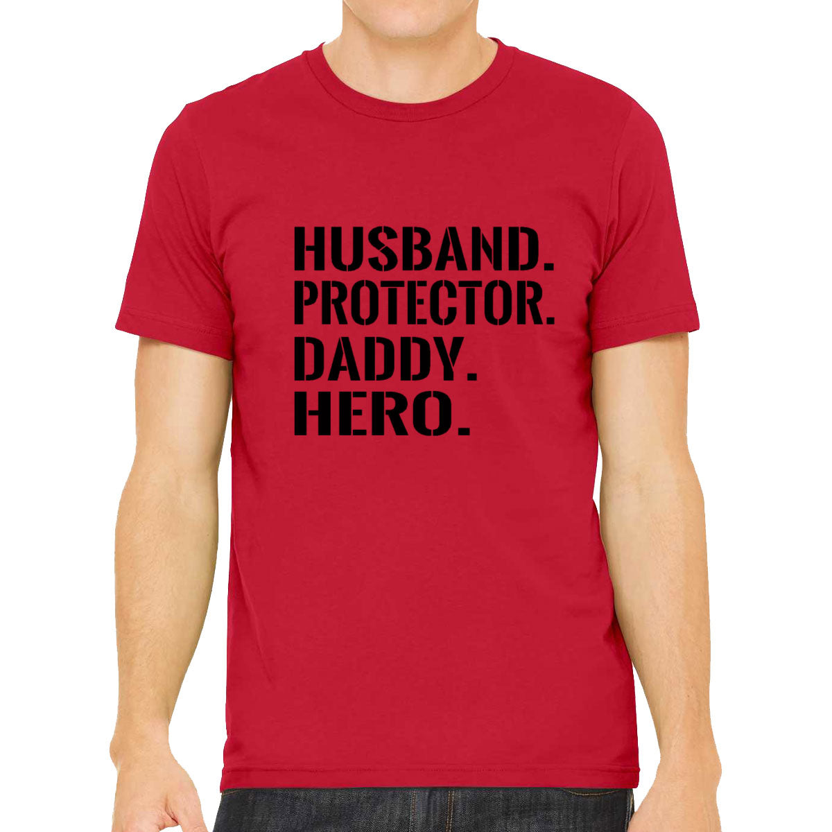 Husband Protector Daddy Hero Men's T-shirt