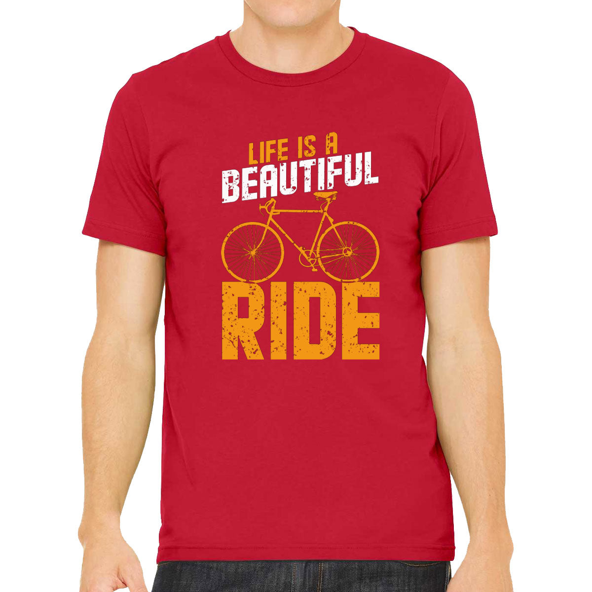 Life Is A Beautiful Ride Bicycle Men's T-shirt