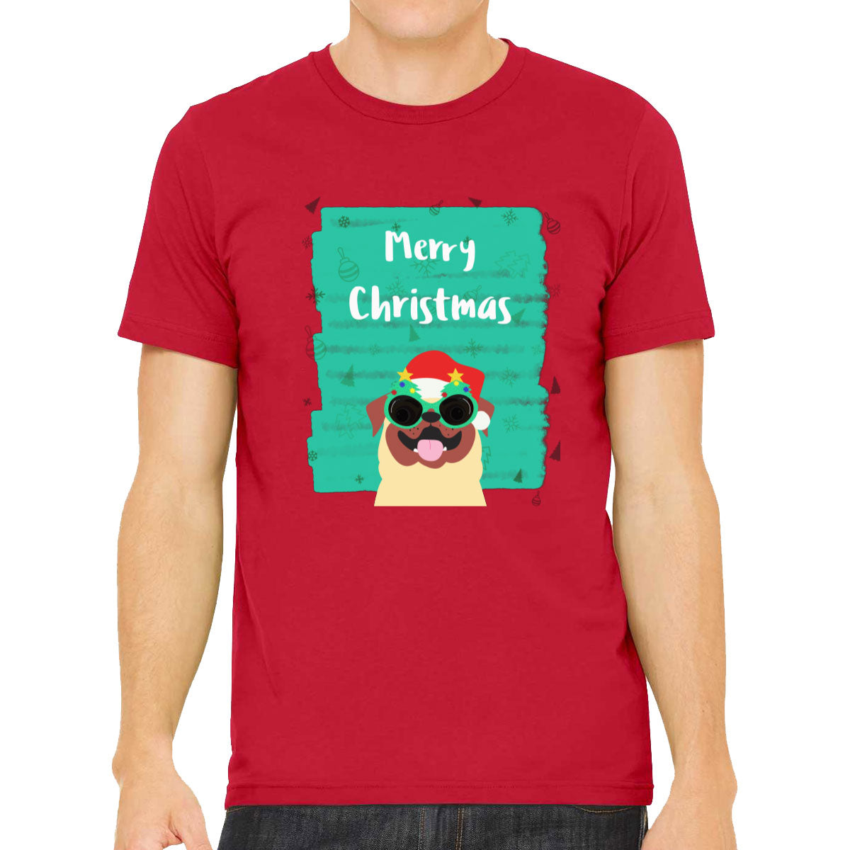 Merry Christmas Pug Christmas Men's T-shirt