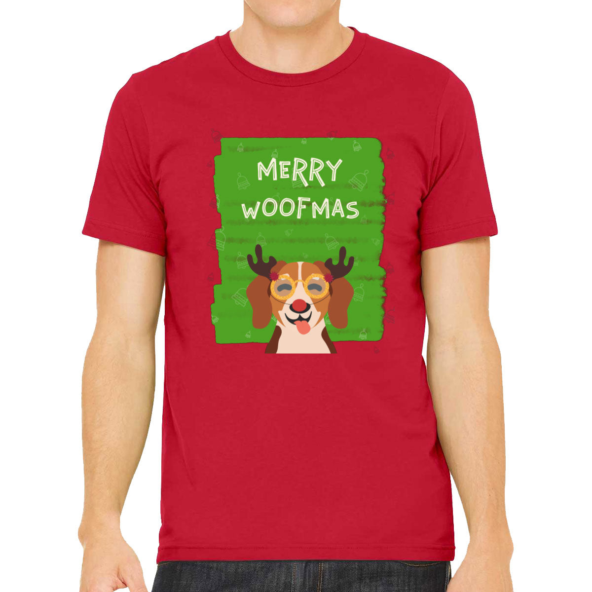 Merry Woofmas Dog Christmas Men's T-shirt