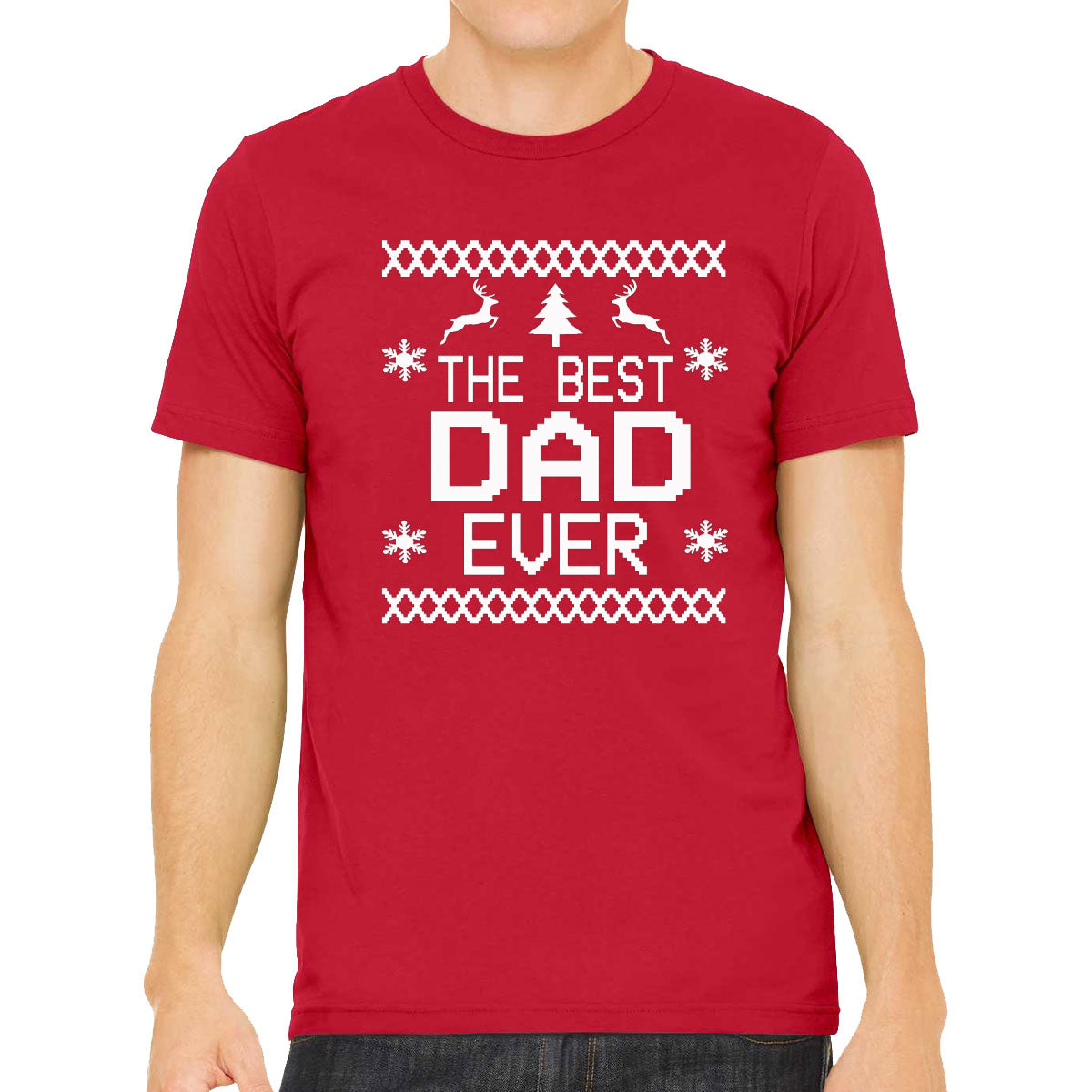 Best Dad Ever Ugly Christmas Design Men's T-shirt