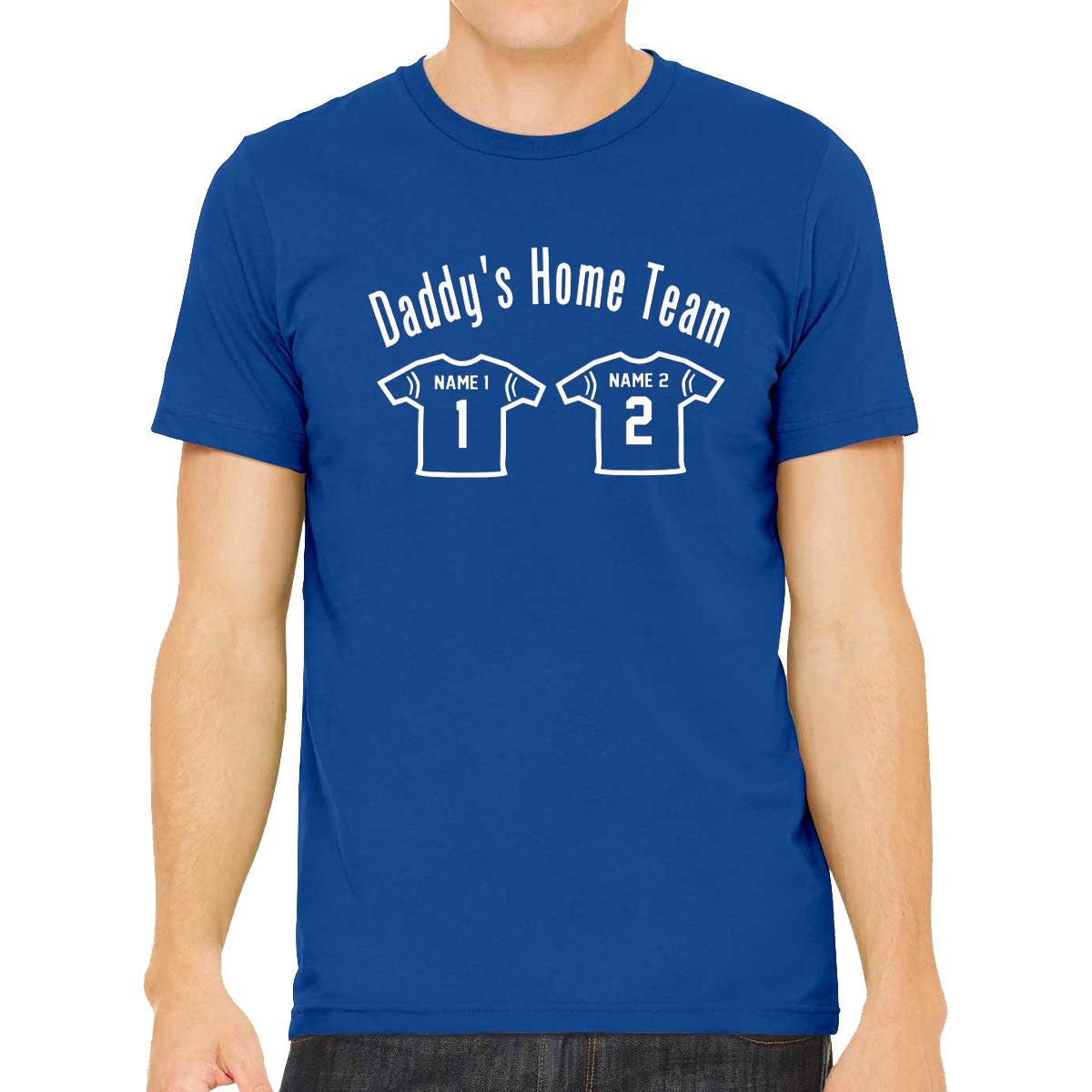 Daddy's Home Team Custom 2 Names Men's T-shirt