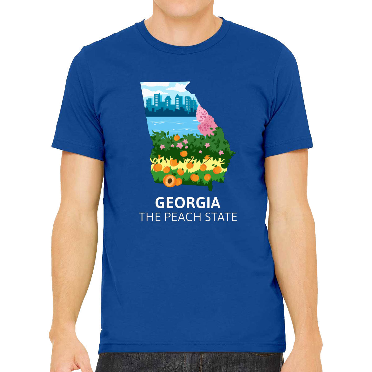 Georgia The Peach State Men's T-shirt
