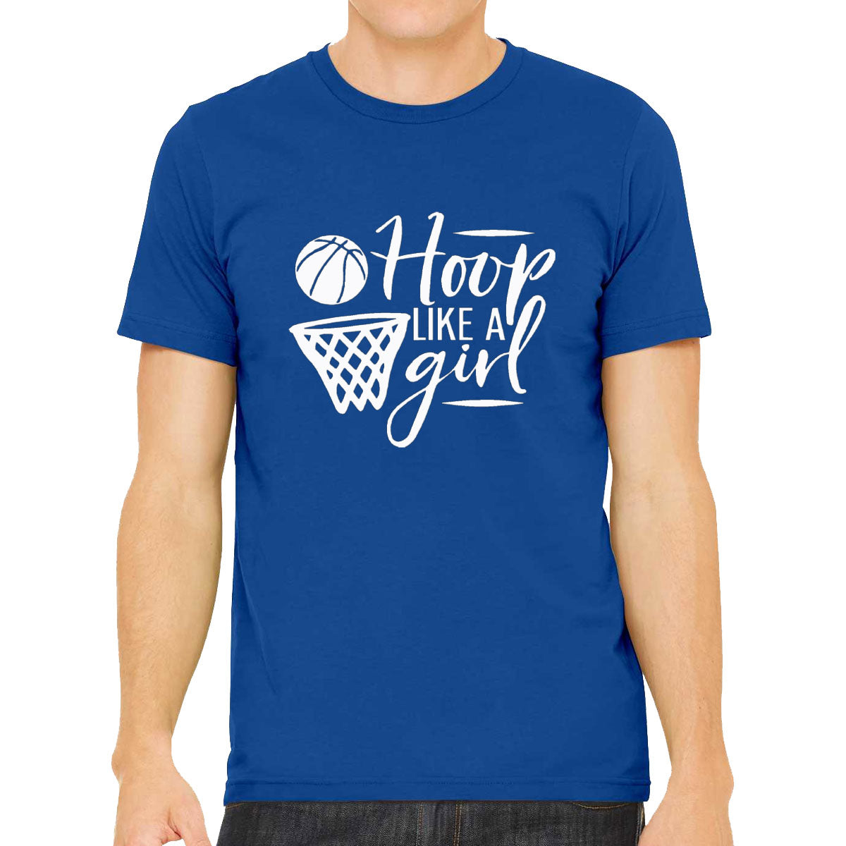 Hoop Like A Girl Basketball Men's T-shirt
