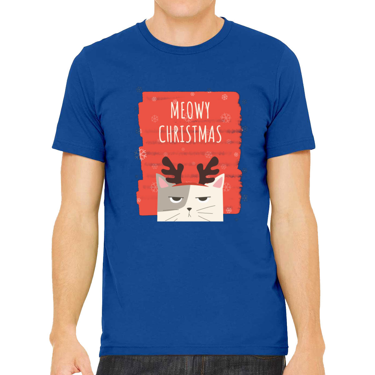 Meowy Christmas Cat Christmas Men's T-shirt