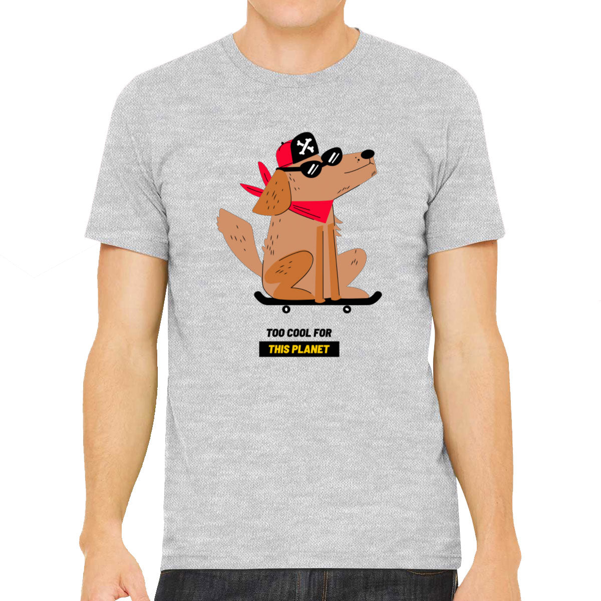 The Dog On A Skateboard Men's T-shirt