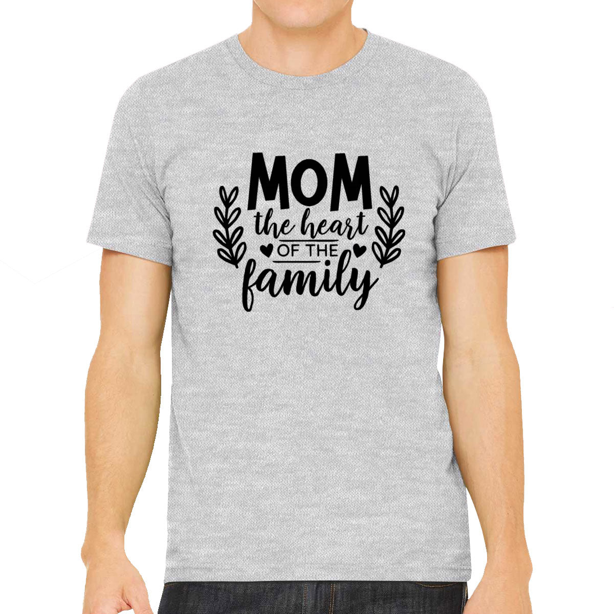 Mom The Heart Of The Family Men's T-shirt