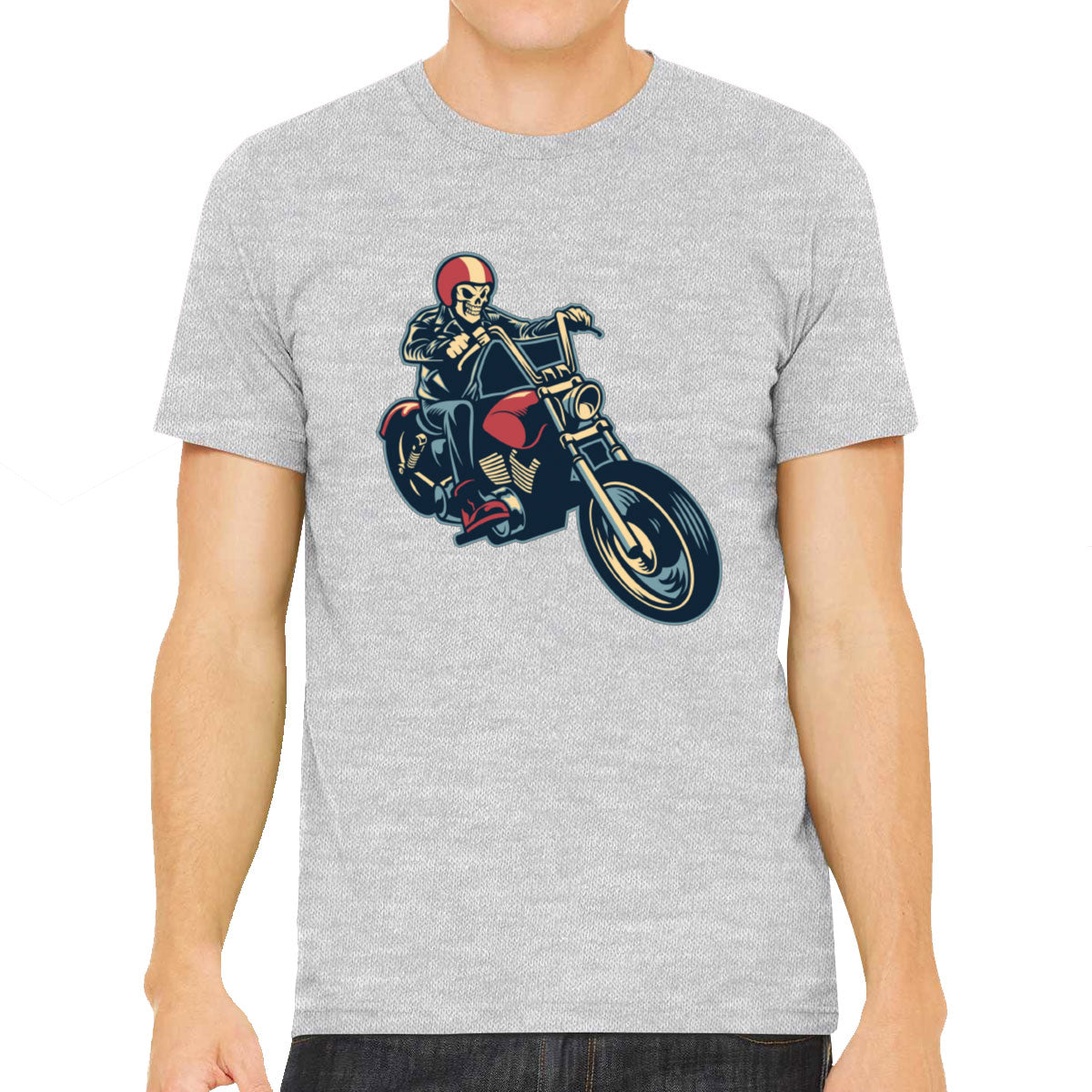 Skull Motorcycle Moto Skull Men's T-shirt