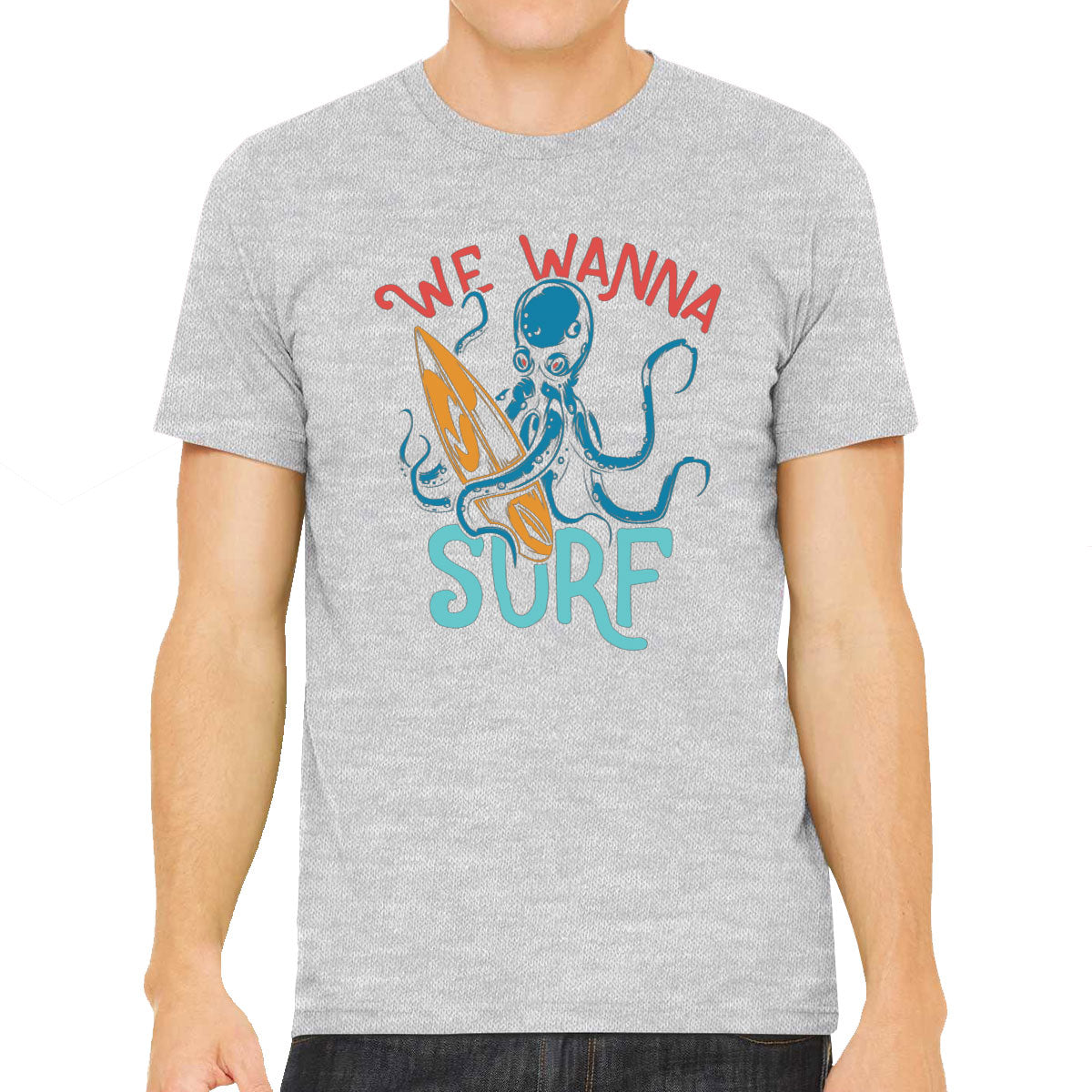 We Wanna Surf Octopus Men's T-shirt