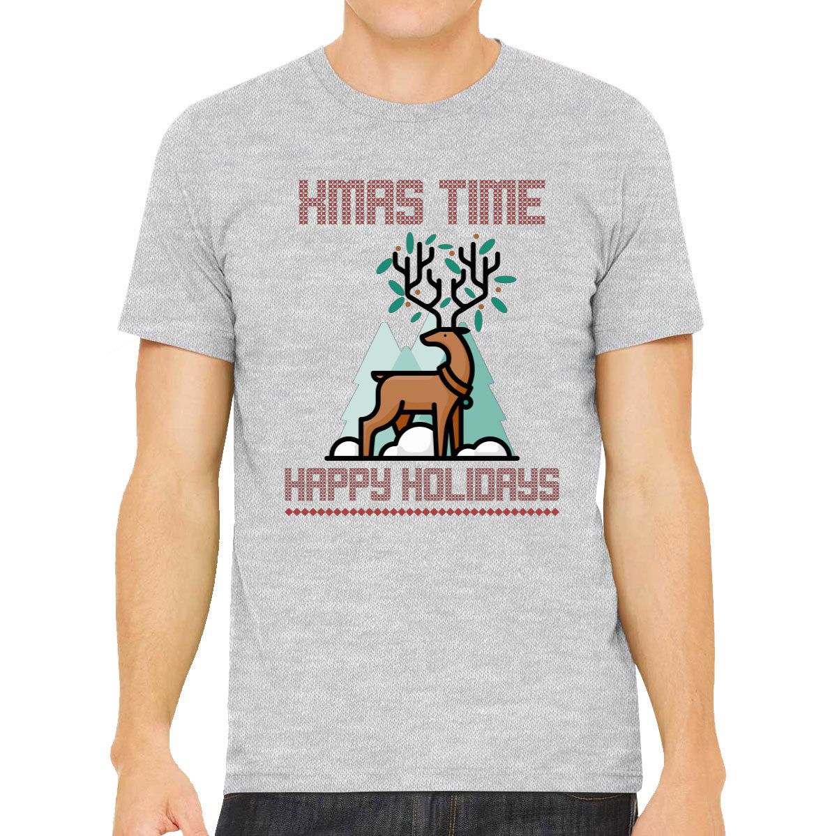 Xmas Time Happy Holidays Ugly Men's T-shirt