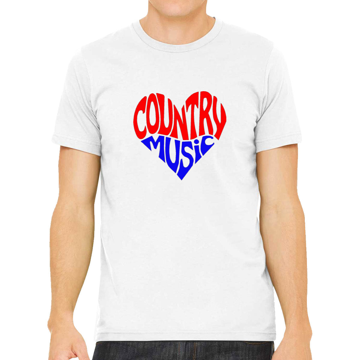 Country Music Heart Men's T-shirt