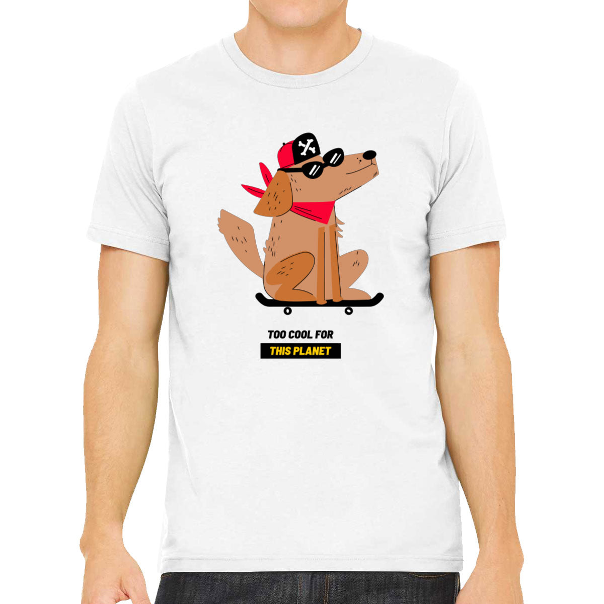 The Dog On A Skateboard Men's T-shirt