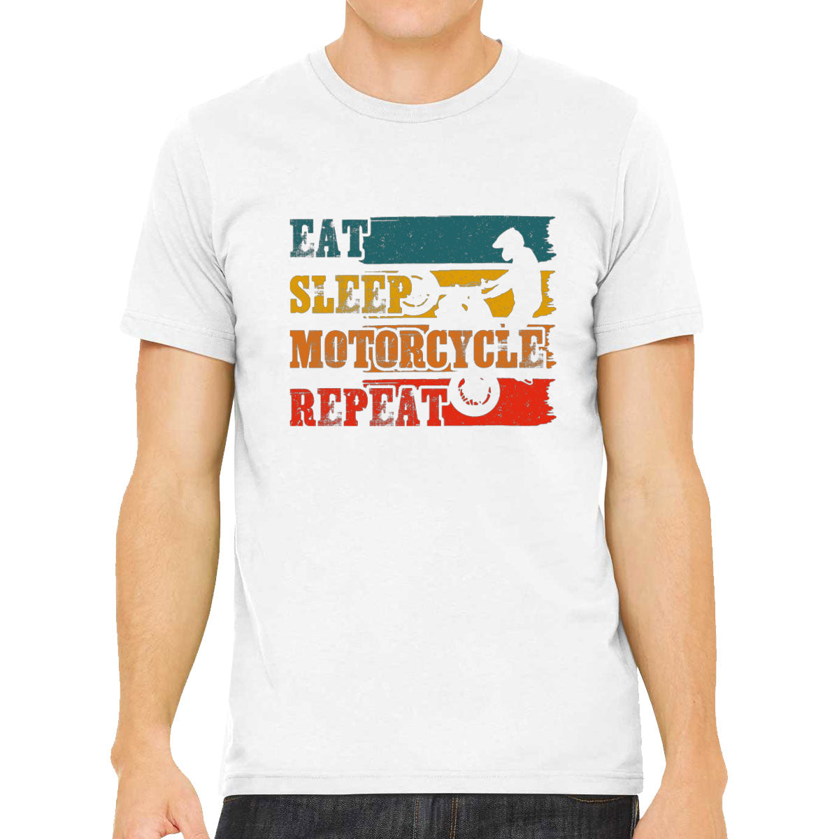 Eat Sleep Motorcycle Repeat Men's T-shirt