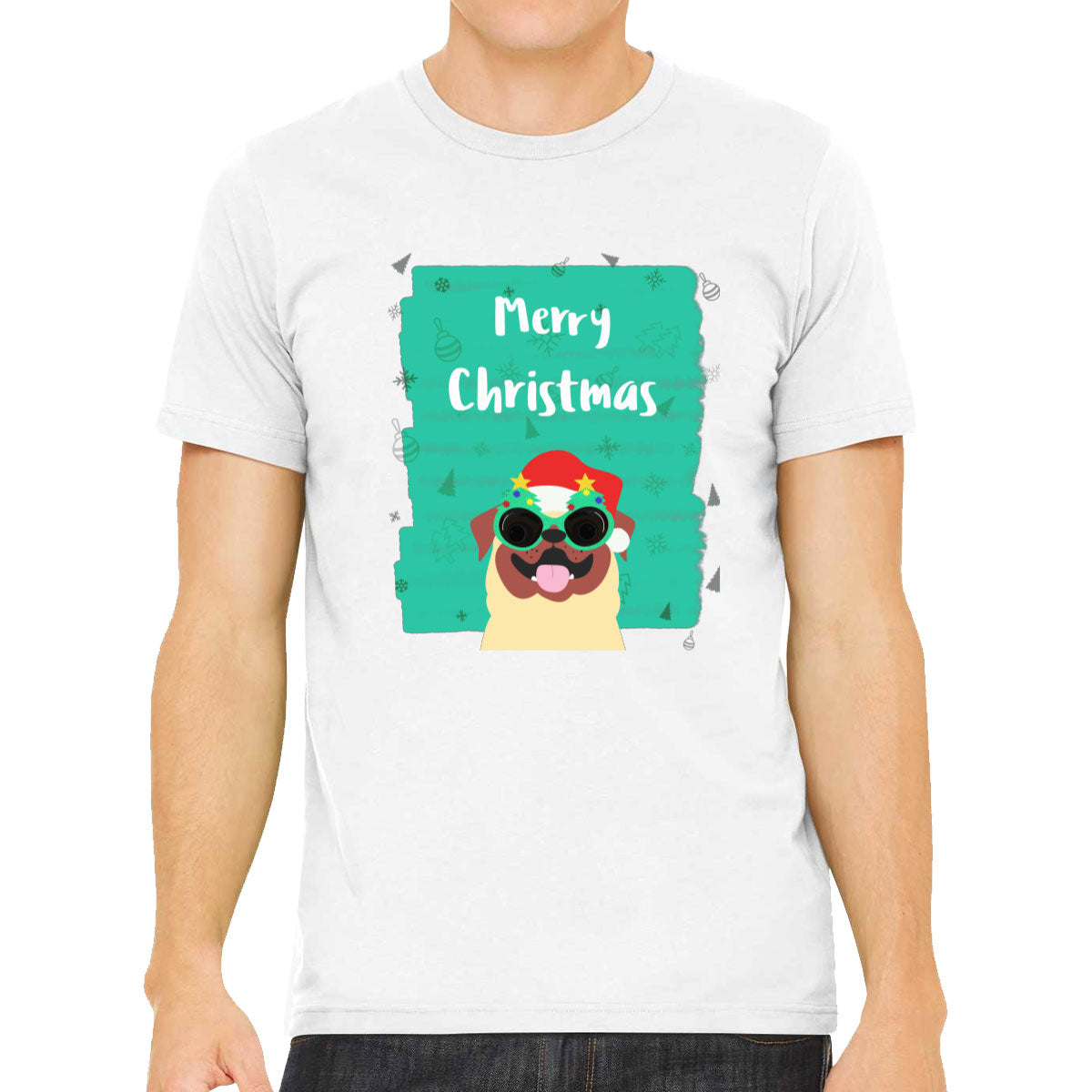 Merry Christmas Pug Christmas Men's T-shirt