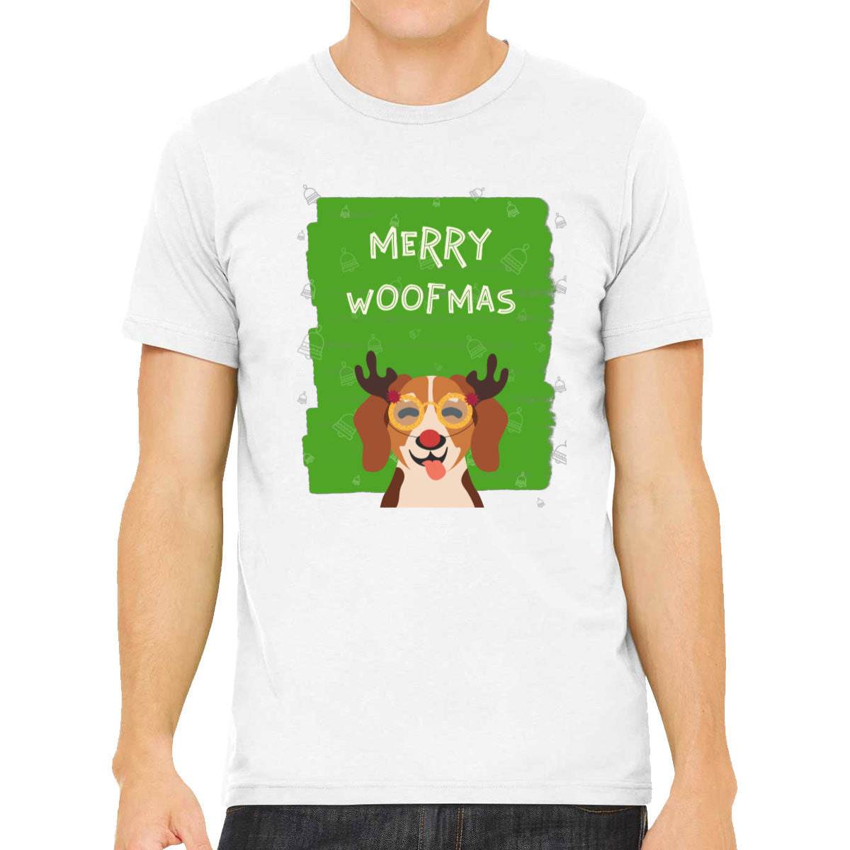 Merry Woofmas Dog Christmas Men's T-shirt