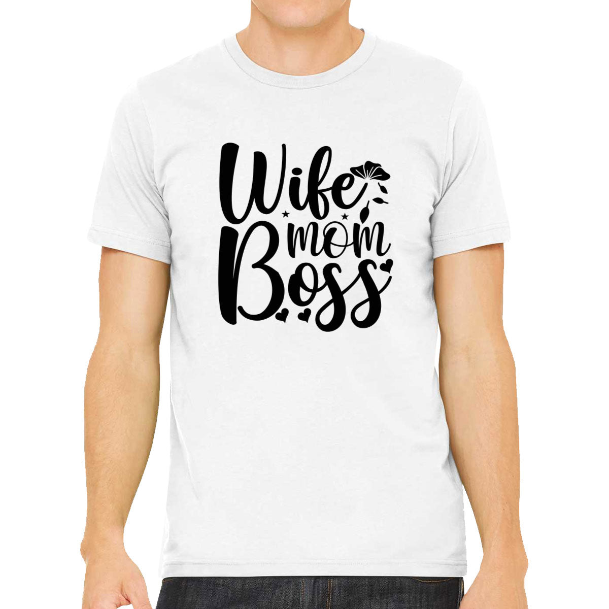 Wife Mom Boss Men's T-shirt