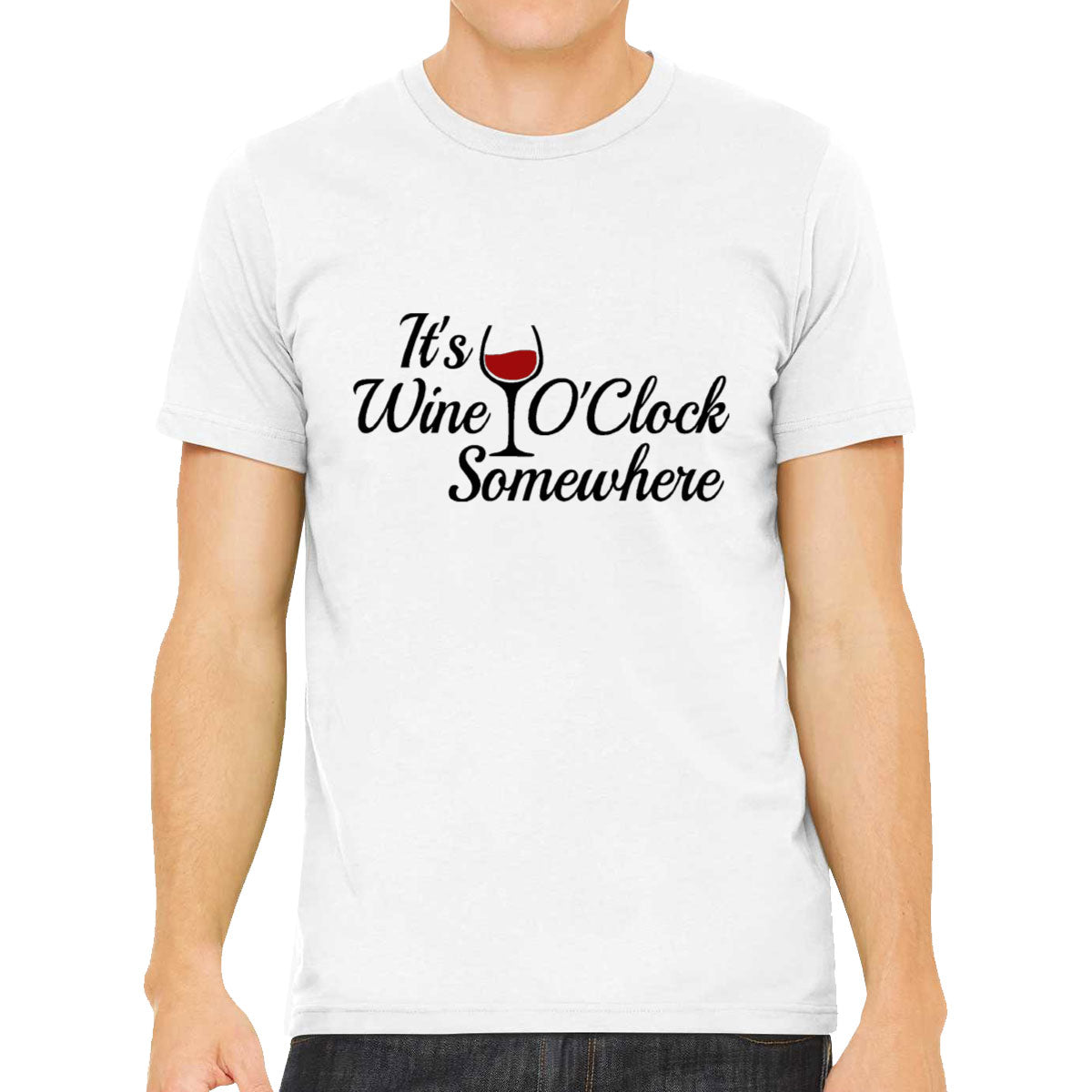 It's Wine O'Clock Somewhere Men's T-shirt