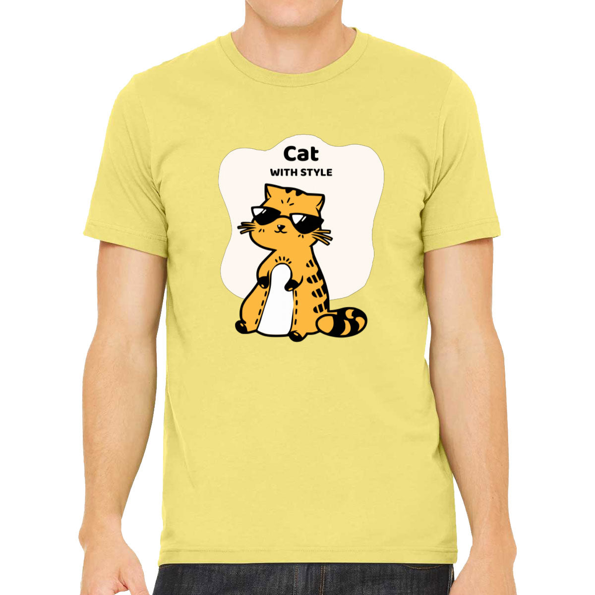 Cat With Style Men's T-shirt