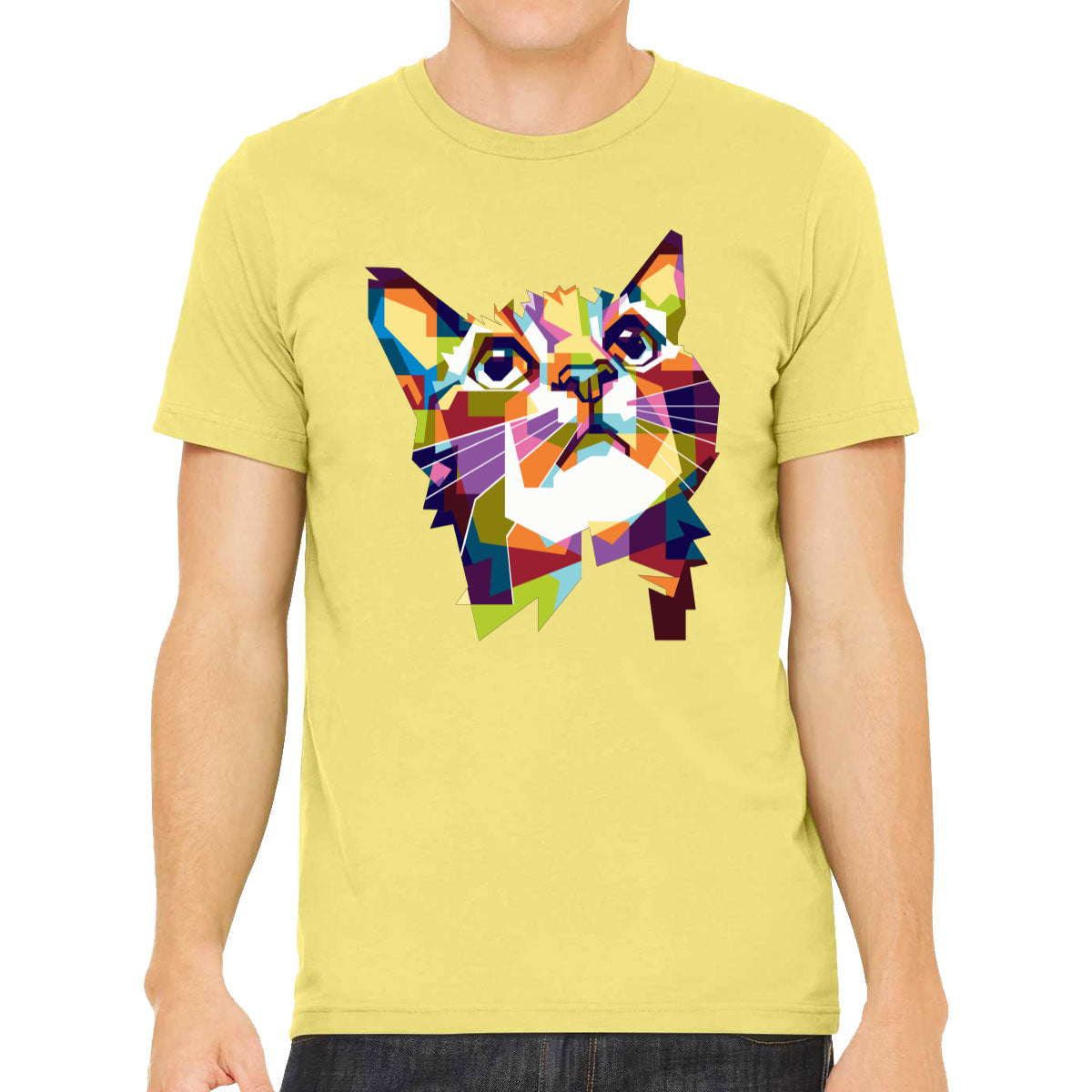 Colorful Cat Men's T-shirt