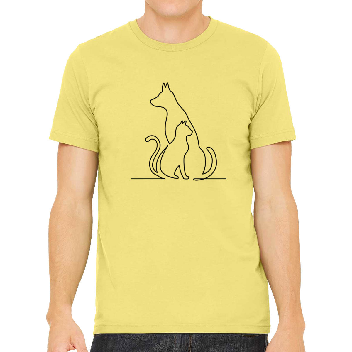 Dog And Cat Men's T-shirt