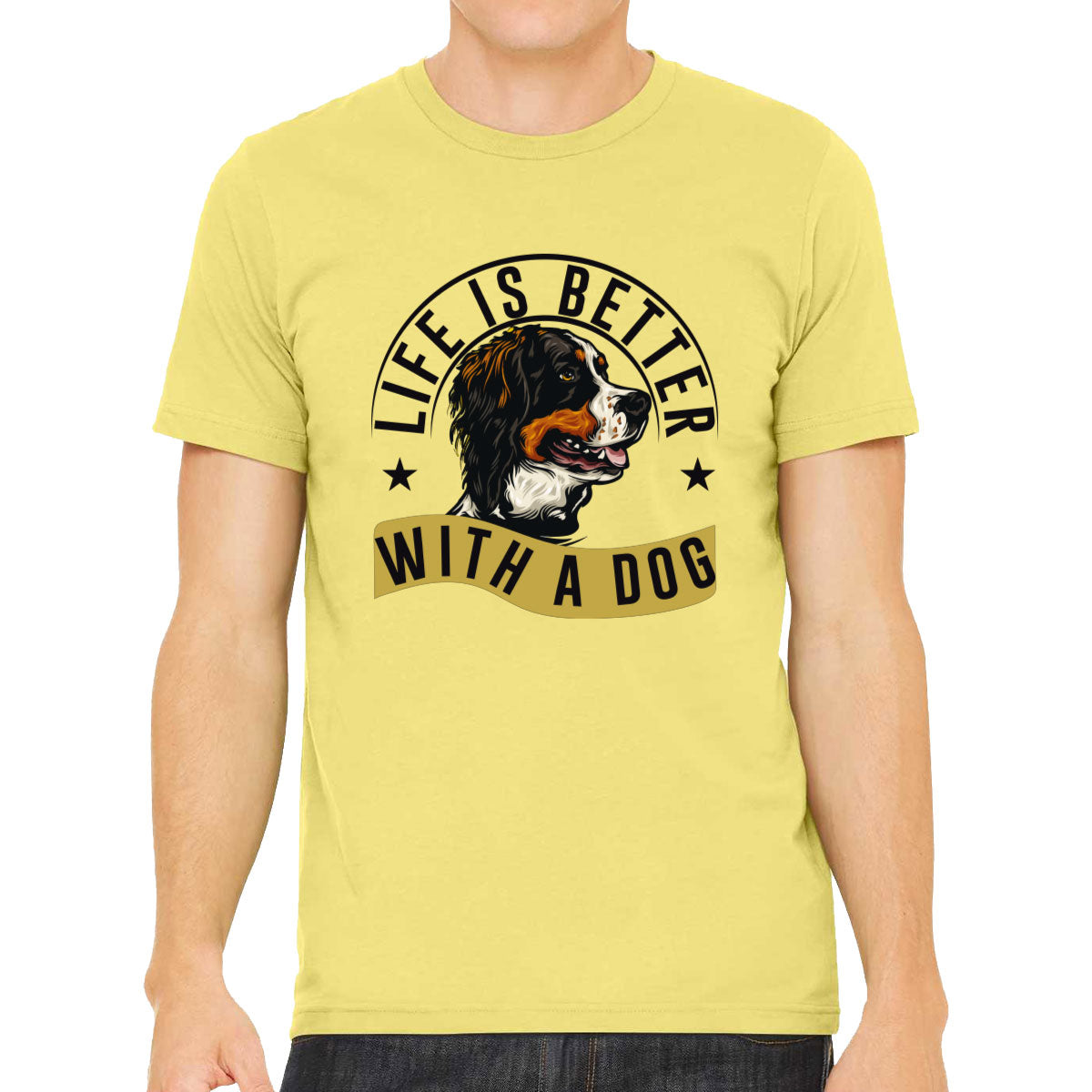 Life Is Better With A Dog Men's T-shirt