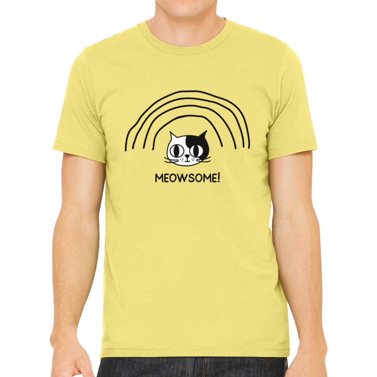 Meowsome! Funny Cat Men's T-shirt