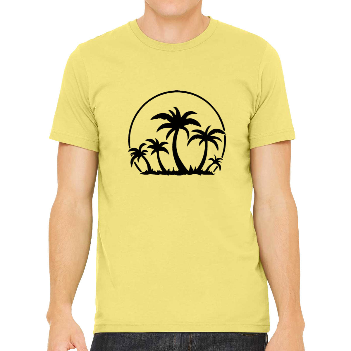 Palm Trees And Sunset Men's T-shirt