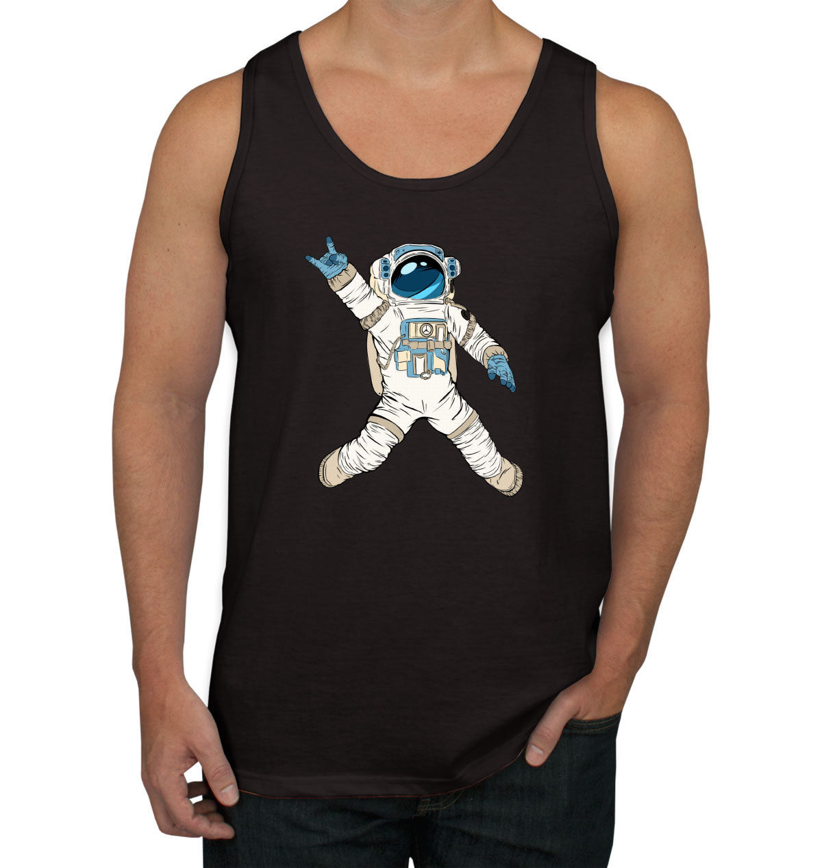 Astro Rock Music Men's Tank Top