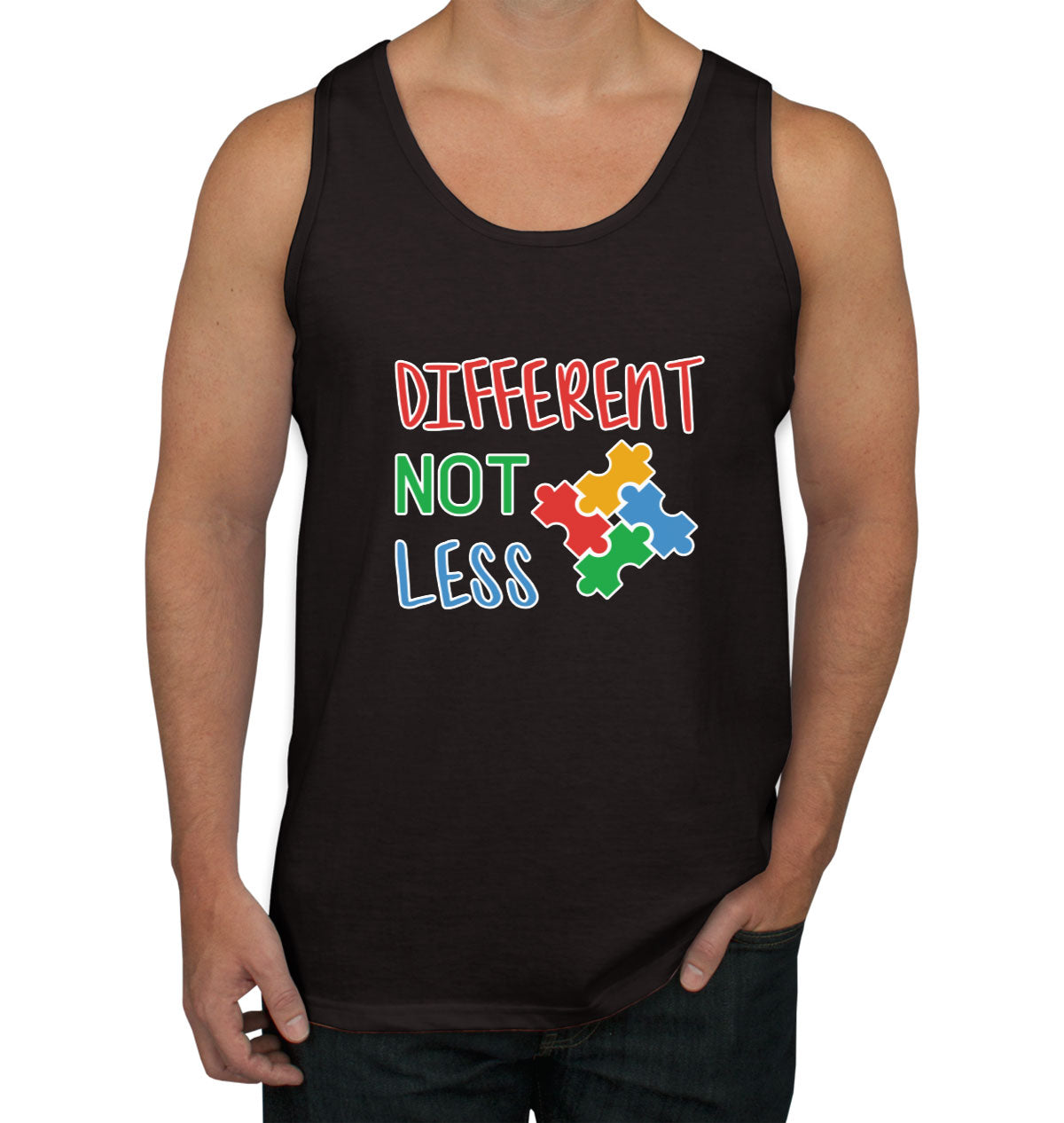 Autism Awareness Different Not Less Men's Tank Top