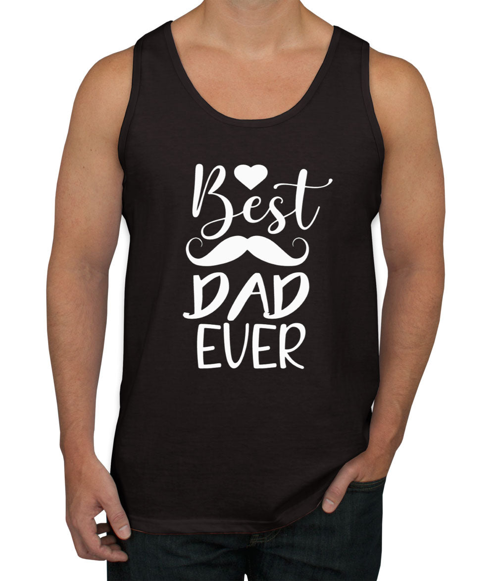 Best Dad Ever Mustache Men's Tank Top