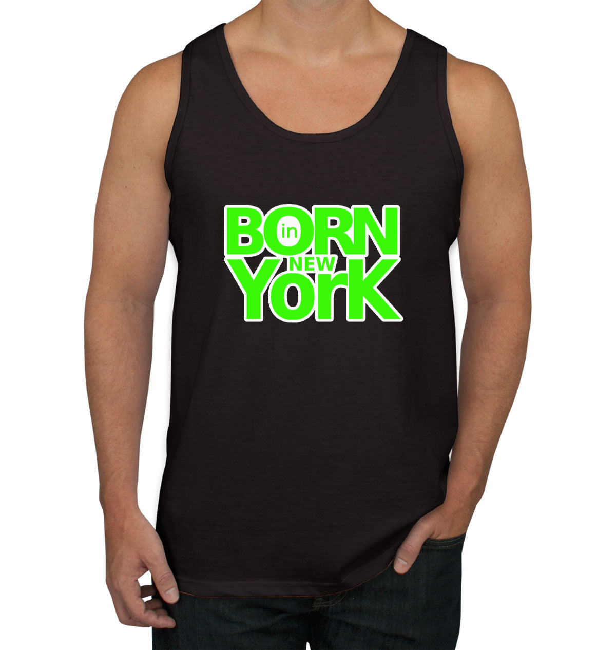 Born In New York Men's Tank Top