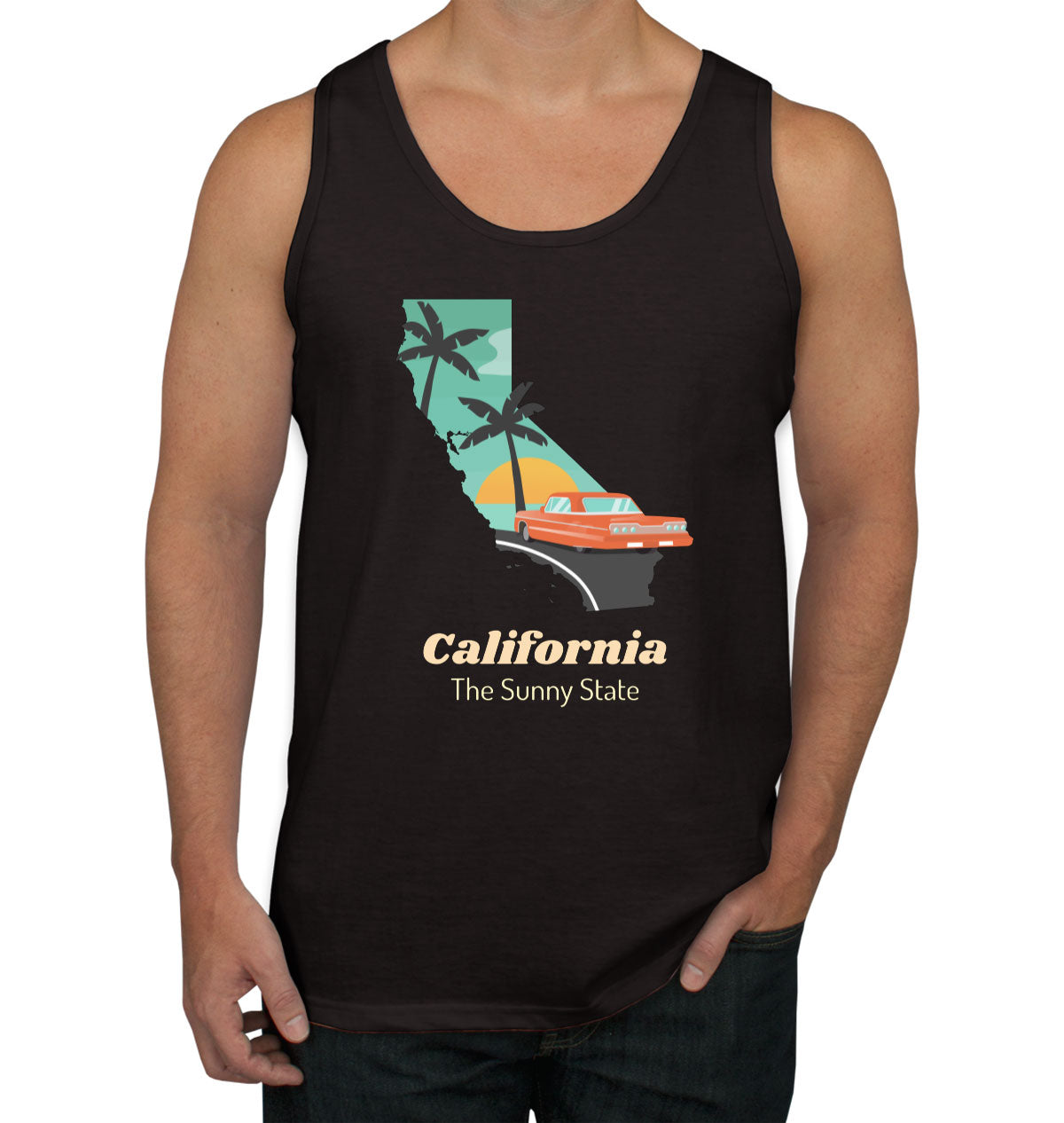 California The Sunny State Men's Tank Top